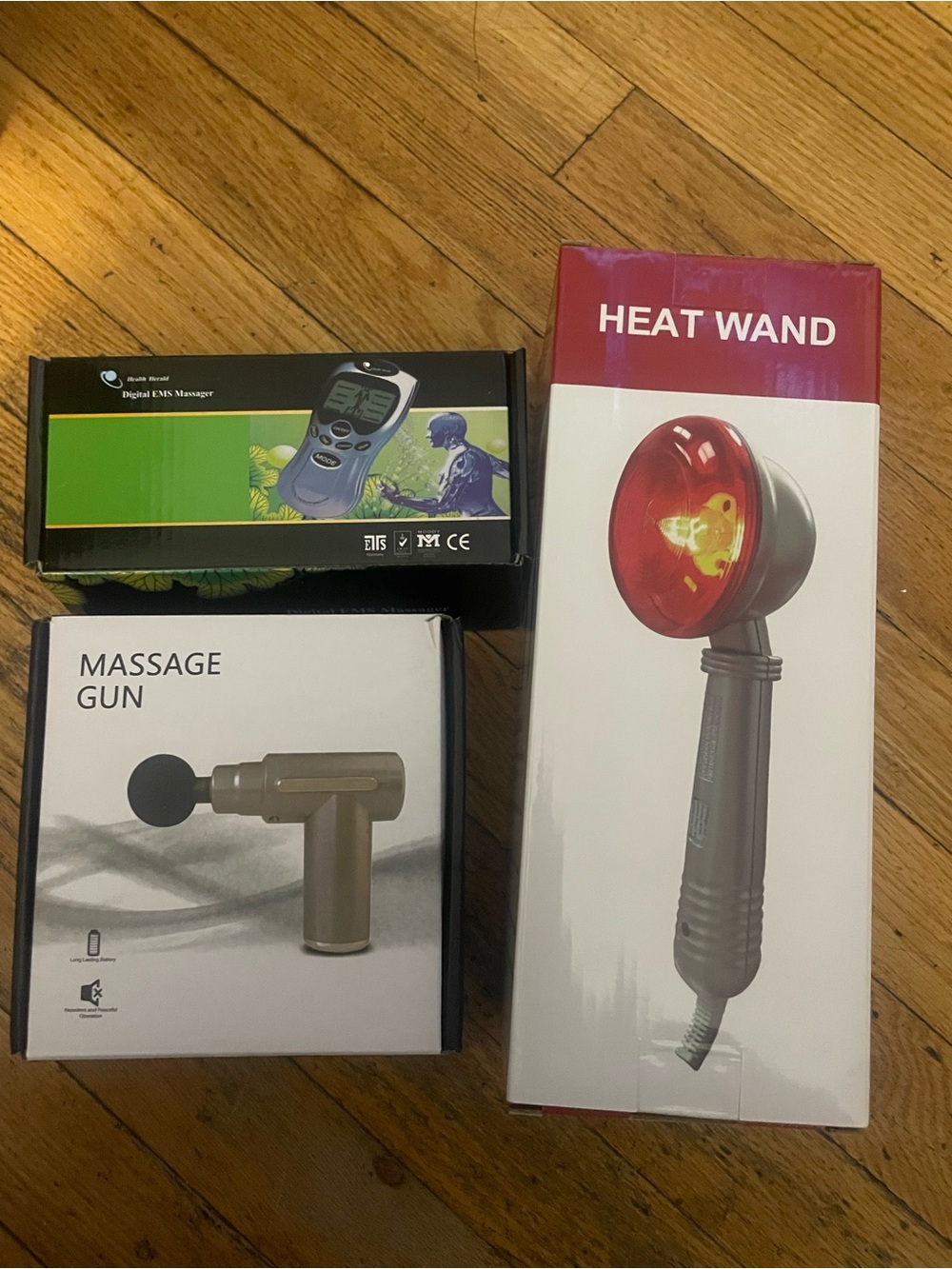 Massage gun heat wand ems massager